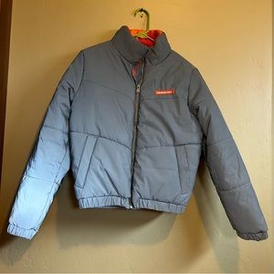 Reflective Members Only Puffer Jacket